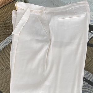NWOT Tommy Bahama Linen Ankle Pants, White
